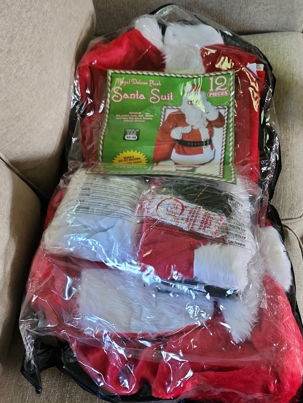 NWT Regal Delux Plush 12 Piece Santa Suit Adult Si⁷ze 49-48